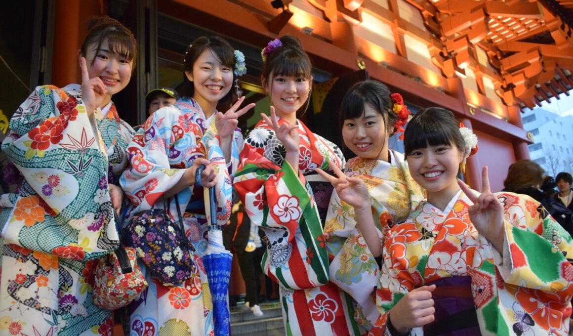 Japanese Women in Tokyo, Japan