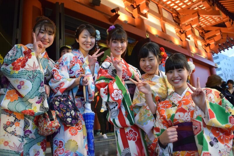 Japanese Women in Tokyo, Japan